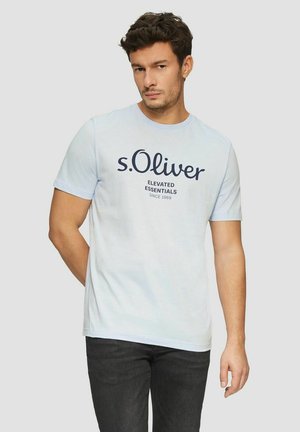 Print T-shirt - hellblau