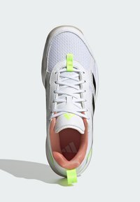 adidas Performance AVAFLASH  - Tenisice za zemljane terene - cloud white   core black   lucid lemon