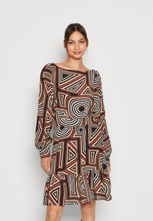 ONLY ONLMENDES BOATNECK DRESS - Φόρεμα ημέρας - black/ivy stoke