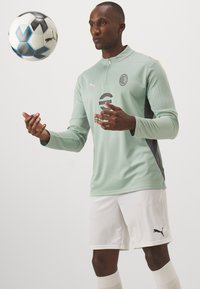 Puma AC MILAN TRAINING 1/4 ZIP - Club wear - green fog/fresh mint