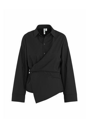 HYPEDROP, HEMD HDIRIS ASYMMETRIC LS - Skjortebluser - black