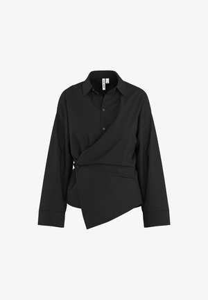 HYPEDROP, HEMD HDIRIS ASYMMETRIC LS - Skjortebluser - black
