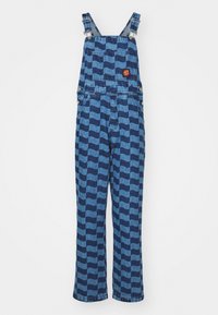 CLASSIC LABEL DUNGAREES - Overall /Buksedragter - blue wave check