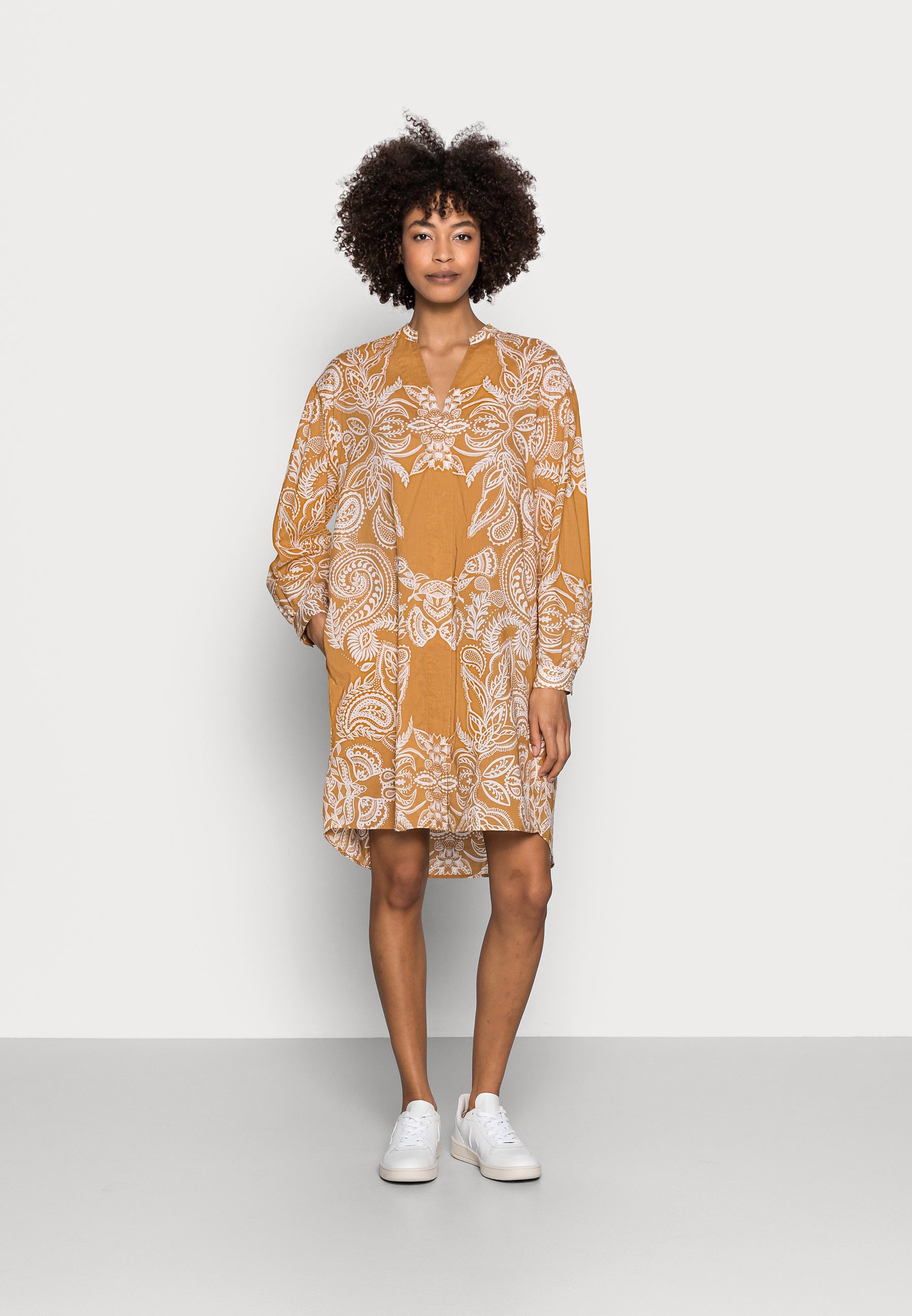 Marc O Polo Dress Summer Freizeitkleid Multi Gelb Zalando De 