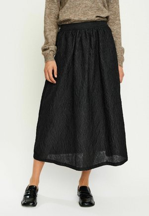 ADI MIDI - A-snit nederdel - black