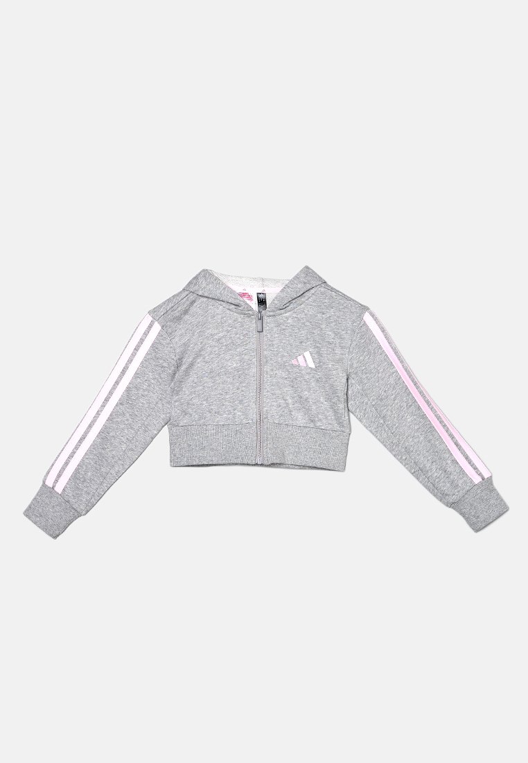 adidas Sportswear Sweater met rits grijs adidas Sportswear Sweater met rits grijs