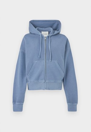 BOXY ZIP JACKET - Φούτερ - stone blue