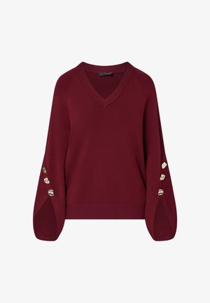 LIU JO, LIU JO SWEATER WITH SLITS - Pullover - bordeaux