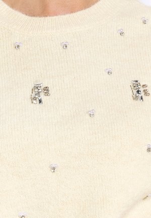 LolaLiza WITH PEARLS - Džemperis - offwhite