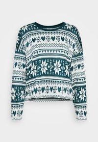 JDYSANTA XMAS  - Μπλούζα με μακριά μανίκια - green gables/cloud dancer