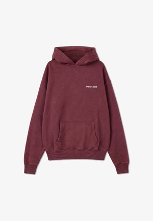 Pegador, LOGO OVERSIZED HOODIE UNISEX - Hættetrøje - rot