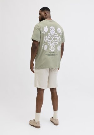 Jack & Jones, JORMONTAUK GRAPHIC TEE - Printtipaita - seagrass