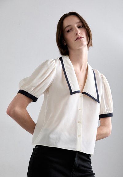 FRAME SAILOR BLOUSE - Button-down blouse - cream multi