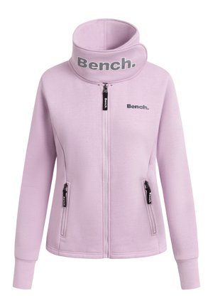 Bench HAYLO - Športna jopa s kapuco na zadrgo - lavender