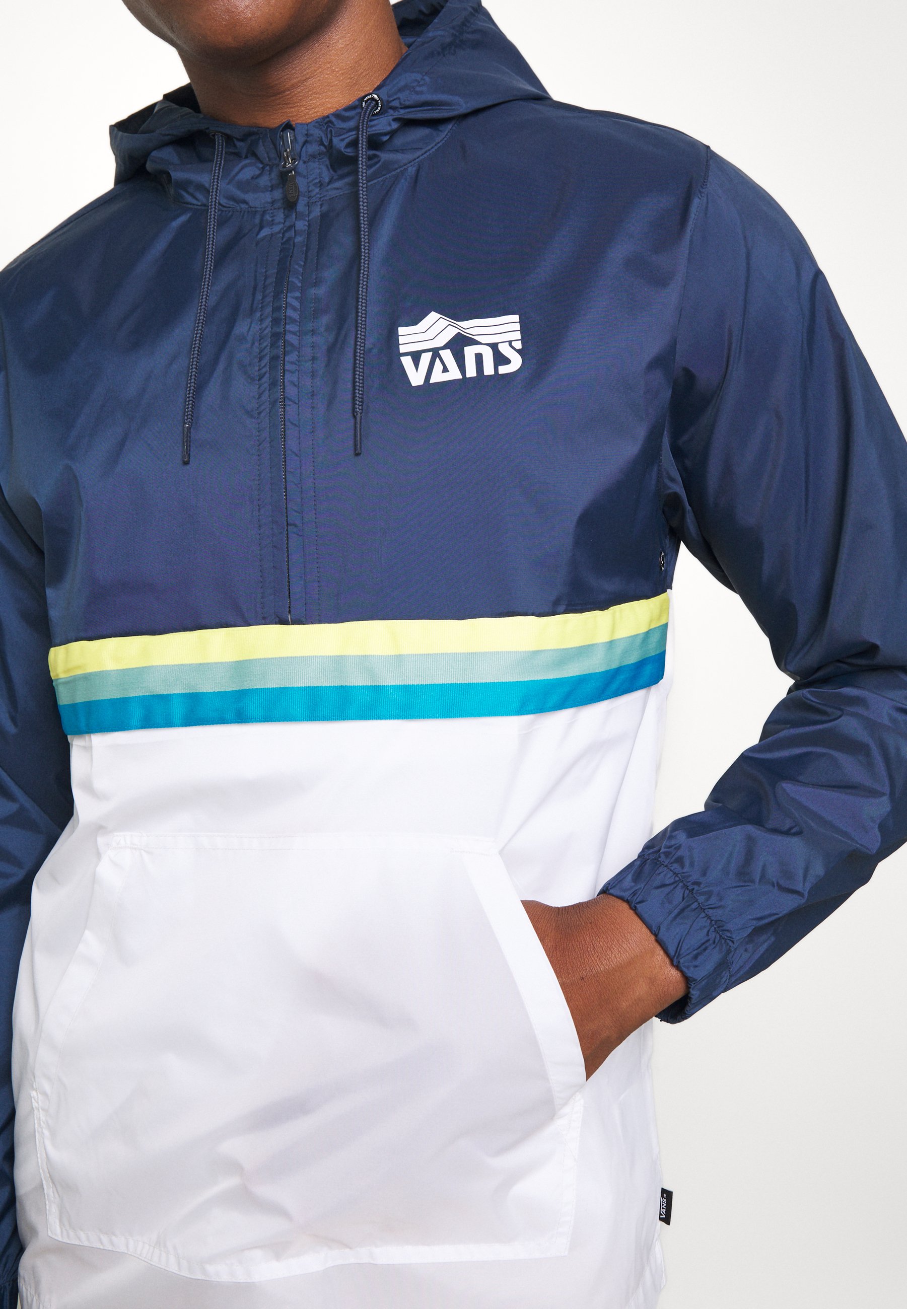 vans windbreaker blue