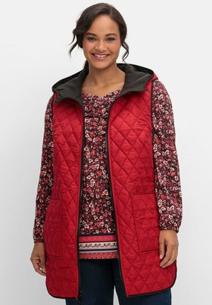 Sheego, WENDE - Waistcoat - rot
