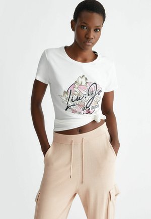 AND LOGO - T-shirt con stampa - ivory