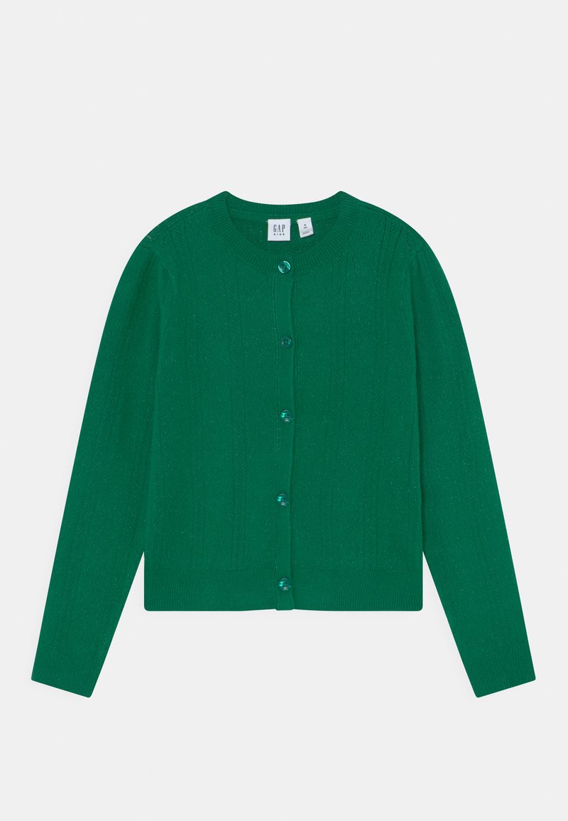 GAP HEART POINTELLE CARDIGAN GIRLS Cardigan holiday green/green