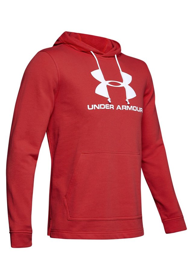 TERRY LOGO - Sweat à capuche - martian red