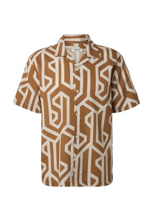 INDICODE JEANS, GRAPHIC - Chemise - camel
