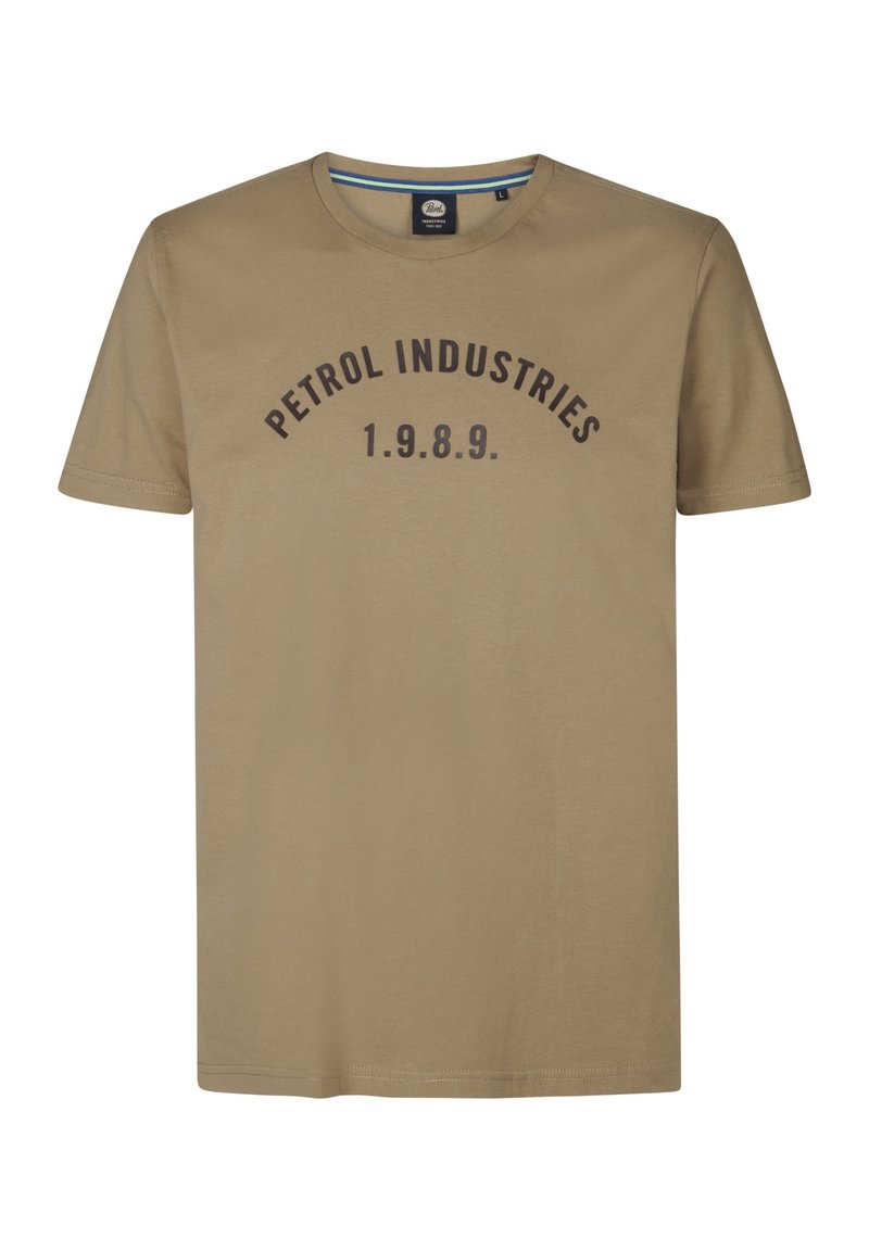 Petrol Industries T-shirt print lichtbruin