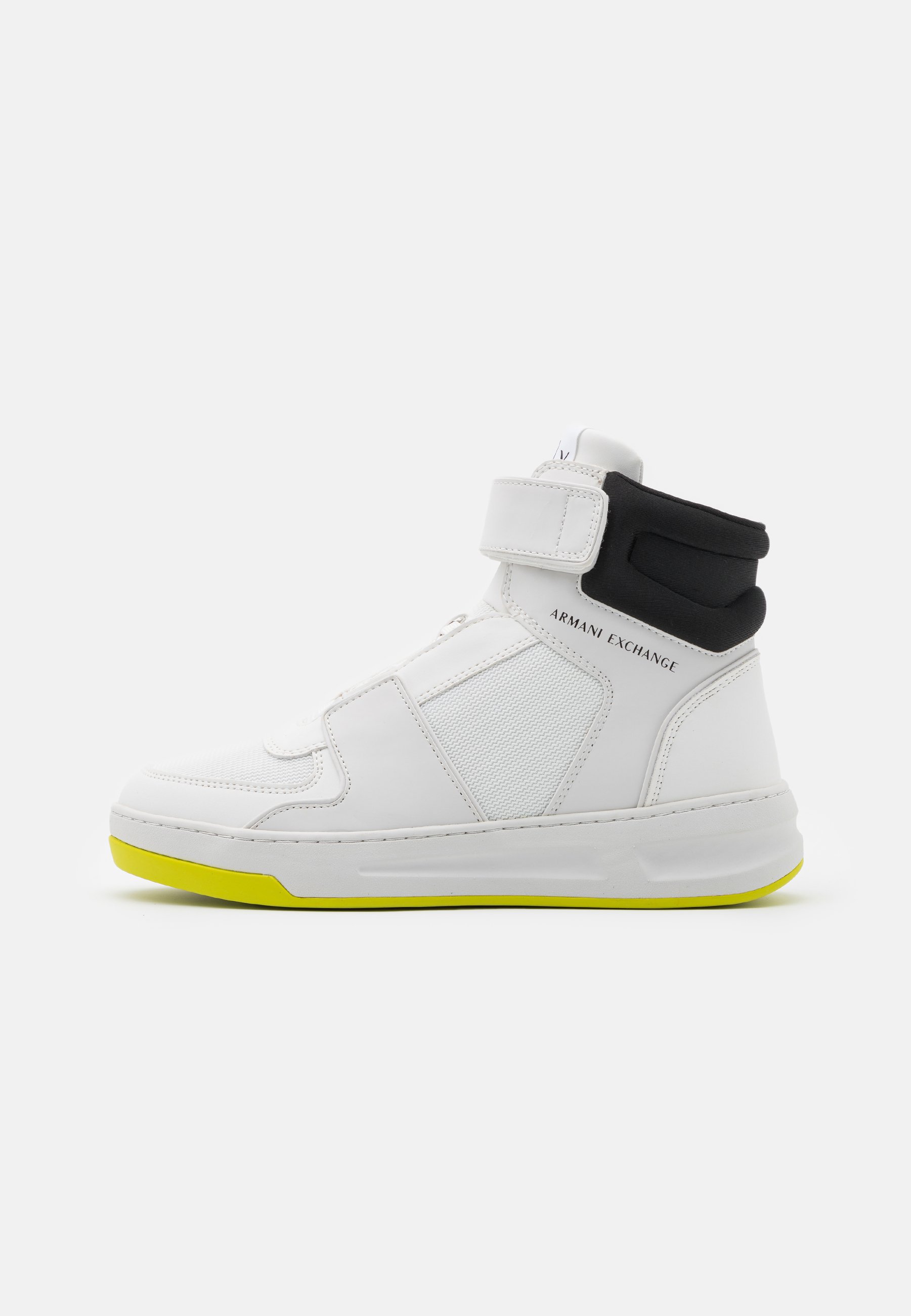 Armani Exchange Sneakers hoog - optic white/black/wit - Zalando.nl