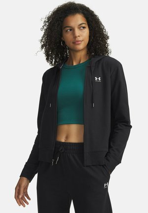 Sweater met rits - black