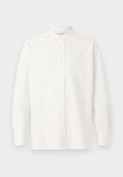 CLOSED COLLARLESS SHIRT - Marškiniai - white