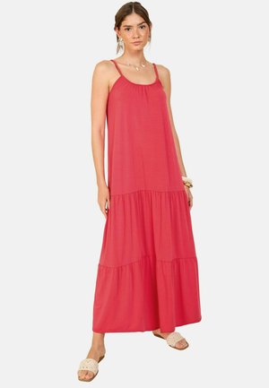REGULAR FIT PLAITED STRAPPY SUN - Maksimekko - coral pink