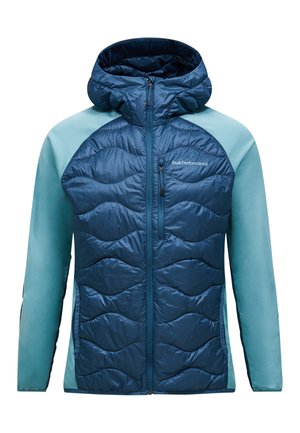 Peak Performance HELIUM HYBRID HOOD - Down jacket - taubenblau