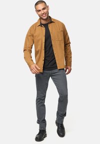 INDICODE JEANS LANGARM INBROIDY - Shirt - rubber