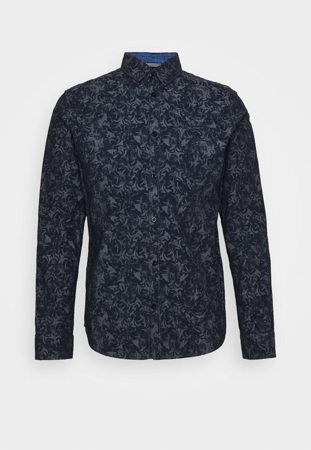 FITTED PRINTED GEOMETRIC - Koszula - blue