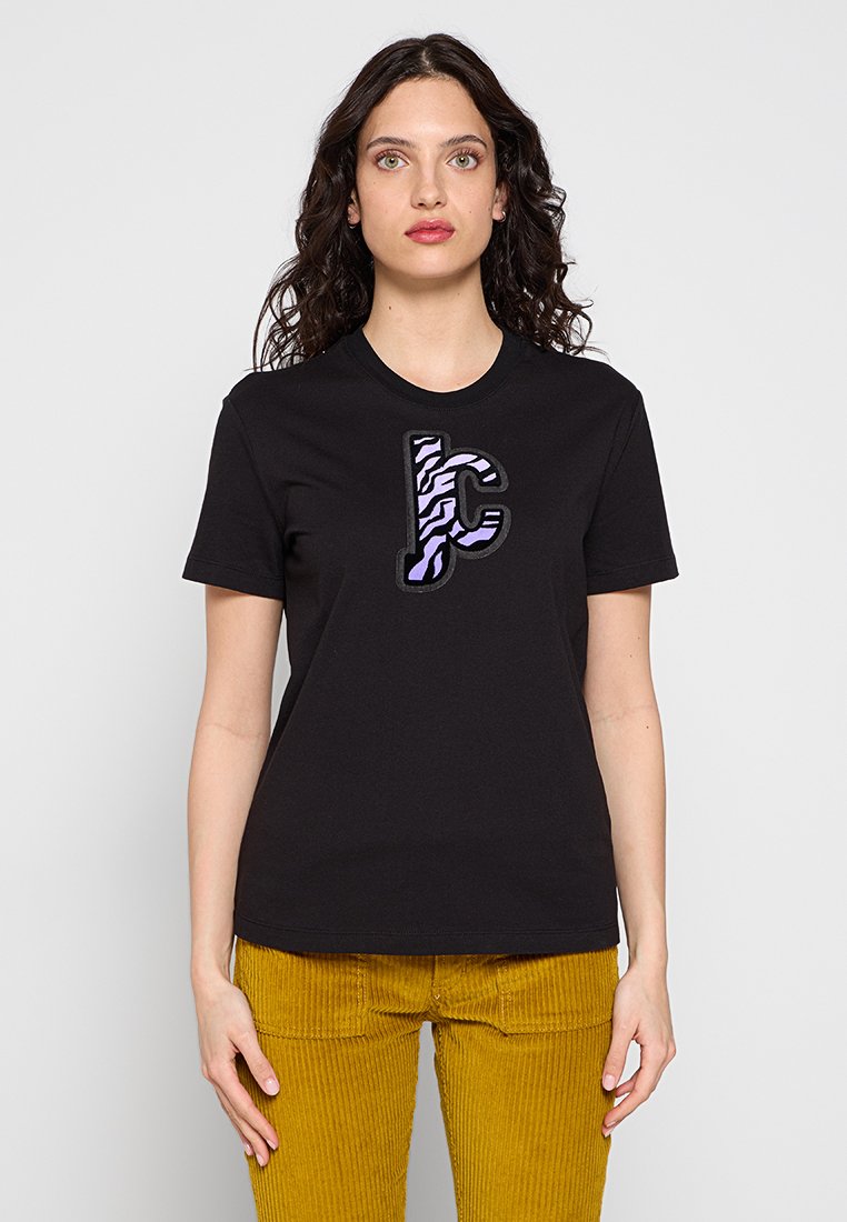 Just Cavalli T-shirt print zwart