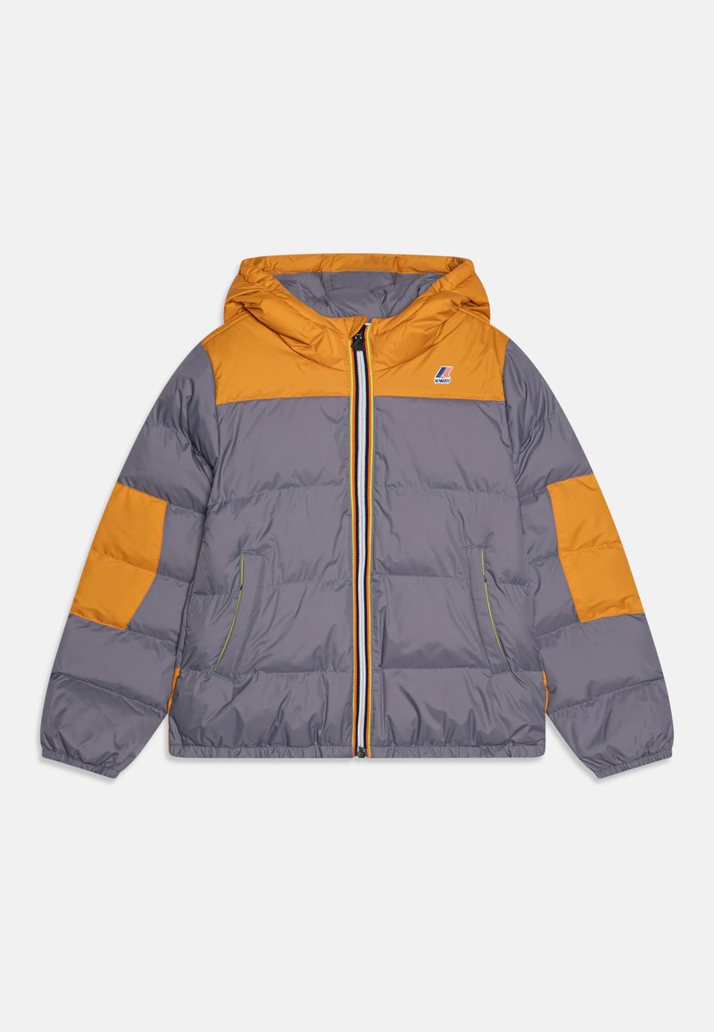 K-Way P. LE VRAI 3.0 CLAUDE UNISEX - Giacca outdoor - grey blue avio/yellow inca