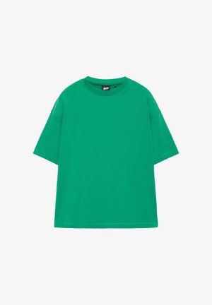 PULL&BEAR, STWD STAR - T-SHIRT - Základné tričko - green