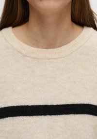 Selected Femme SLFMALINE-LILIANA 2/4 O-NECK - T-shirt basic - birch