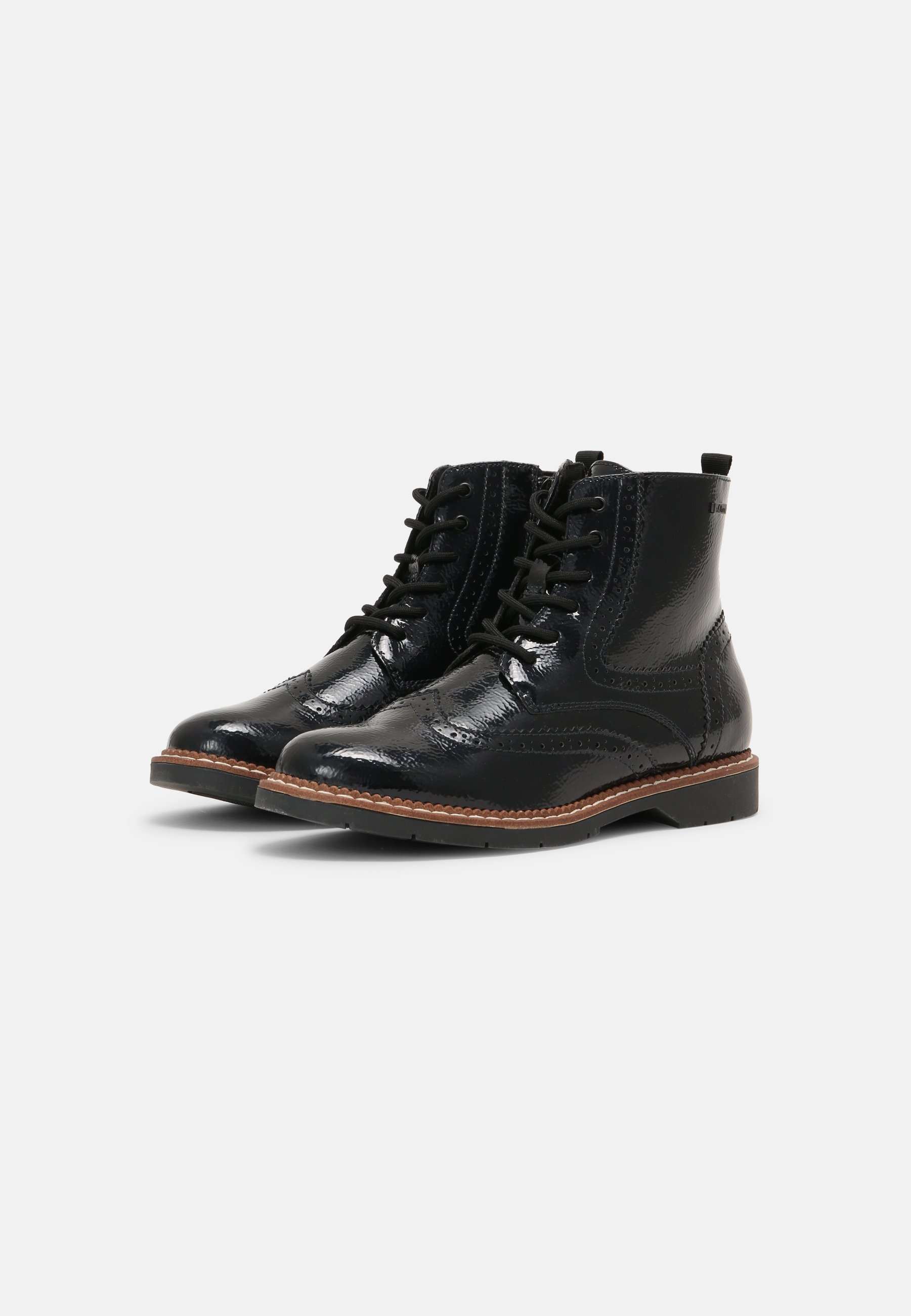 s.Oliver Botines con cordones - navy/azul - Zalando.es