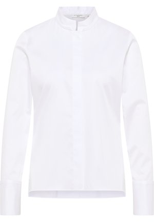 Eterna SATIN SHIRT - FITTED - Overhemdblouse - weiß