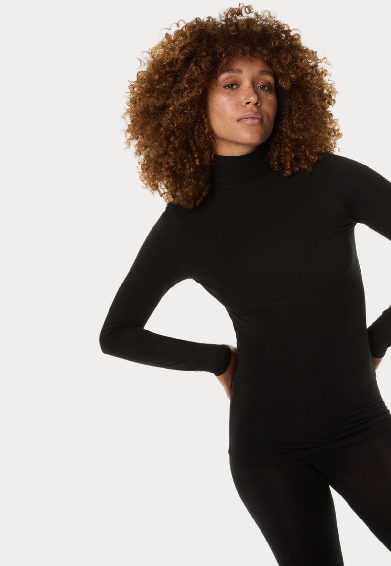 Marks & Spencer 2 PACK THERMAL HEATGEN - Camisola interior - black