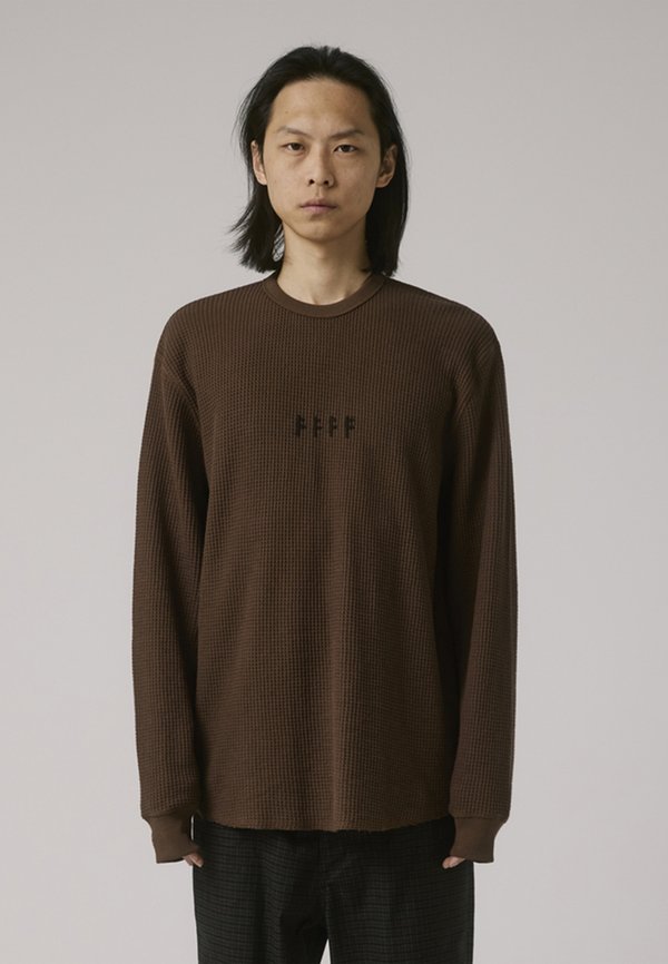 WAFFLE - Strickpullover - taupe