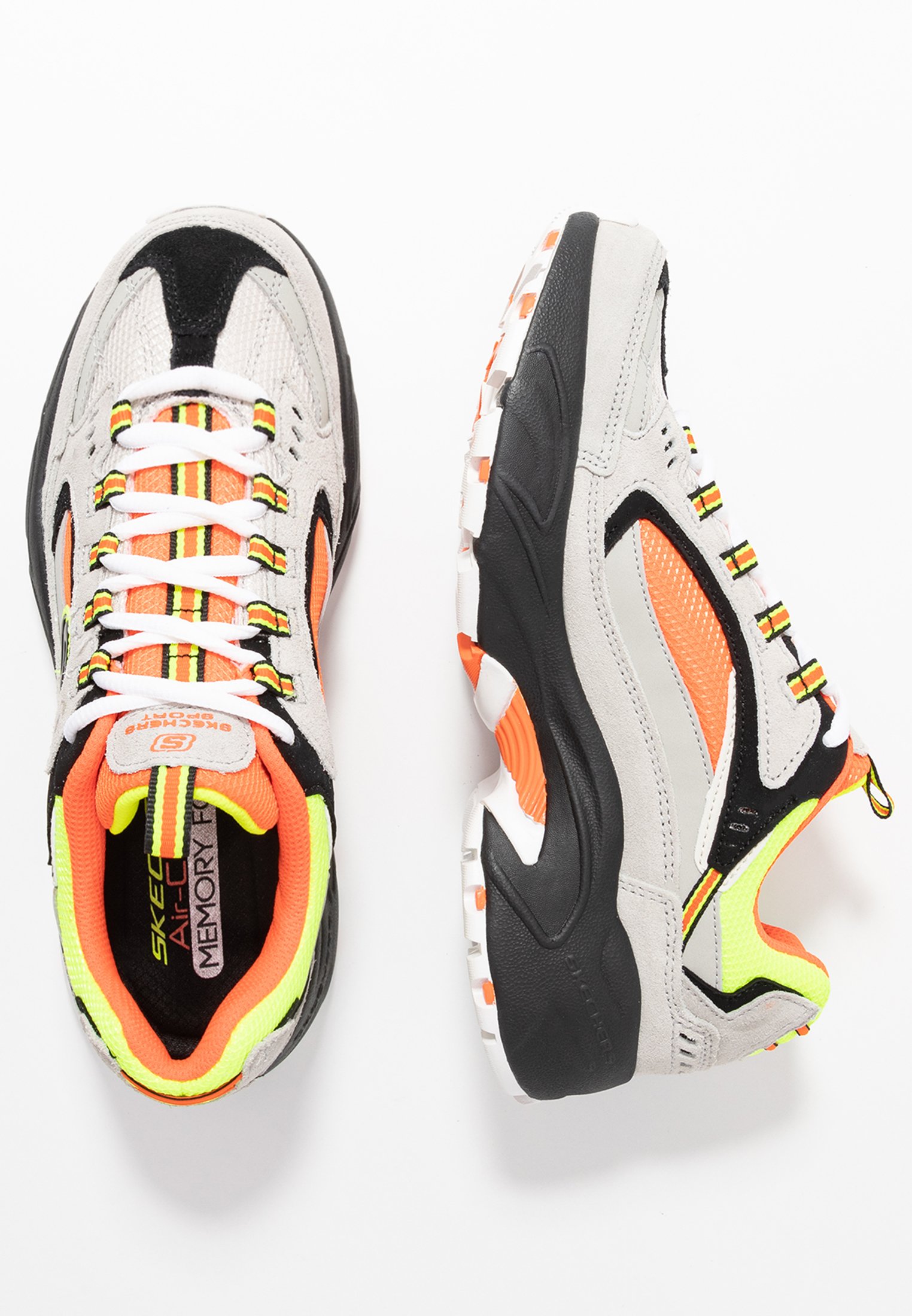 Skechers Sport STAMINA Joggesko grayorangeyellowblack Skechers Sport STAMINA Joggesko grayorangeyellowblack