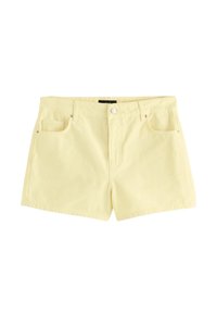 REGULAR FIT - Lühikesed teksad - lemon yellow