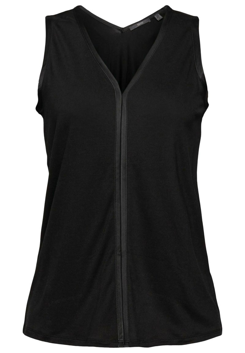 Damen T-Shirts | Esprit Collection MIT V AUSSCHNITT Top black/schwarz - RU47541 Damen T-Shirts | Esprit Collection MIT V AUSSCHNITT Top black/schwarz - RU47541