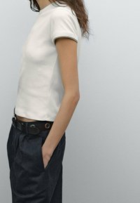 Massimo Dutti T-shirt basic - beige