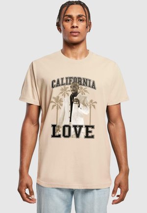 CALIFORNIA LOVE PALM TREES  - T-Shirt print - sand