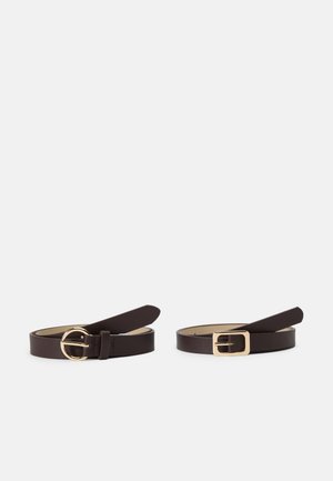 PCJILANE BELT 2 PACK - Remen - hot fudge