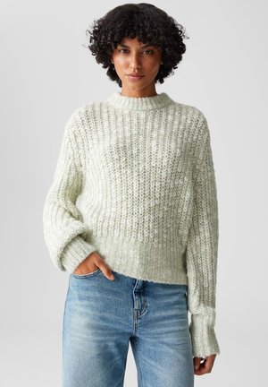 LOCKERE PASSFORM RUNDHALSAUSSCHNITT - Trui - soft matcha