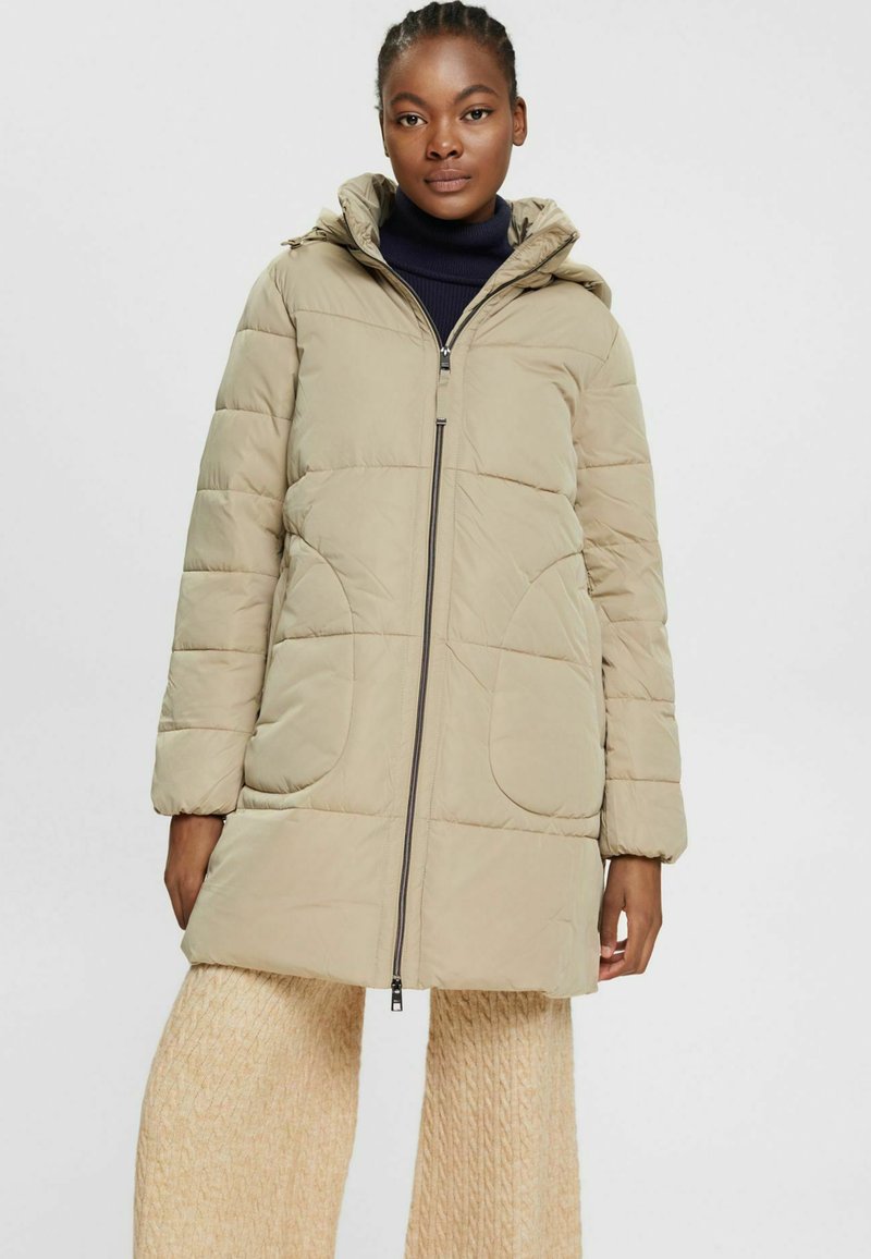 Esprit Collection MIT ABNEHMBARER KAPUZE Winter coat pale khaki