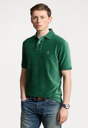 Polo Ralph Lauren CLASSIC FIT KNIT CORDUROY POLO SHIRT - Polotričko - moss agate