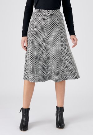 A-lijn rok - noir géométrique